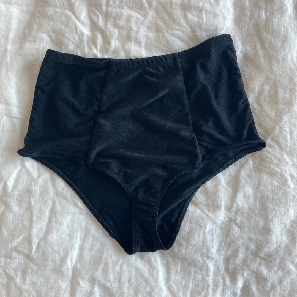 American Apparel high waist mesh side panel bikini